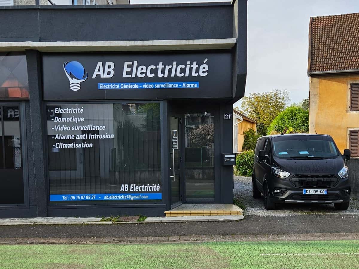 Devanture du magasin AB Électricité